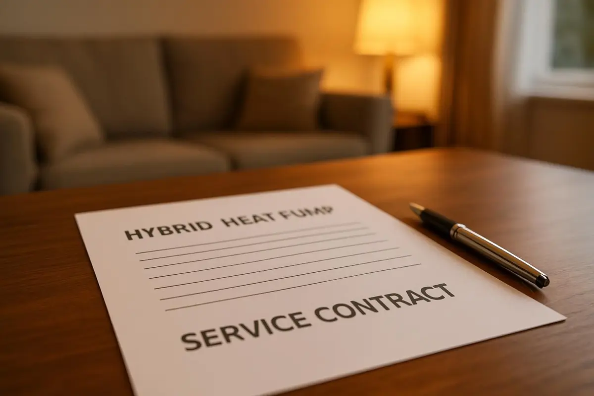 Informatie over servicecontracten voor warmtepompen